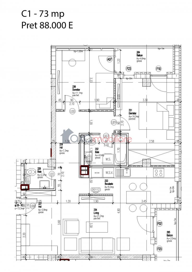 Apartament 3 camere de vanzare in Cluj-Napoca, cartier Zorilor