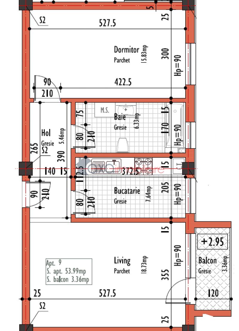 Apartament 2 camere de vanzare in Cluj-Napoca, cartier Dambul Rotund