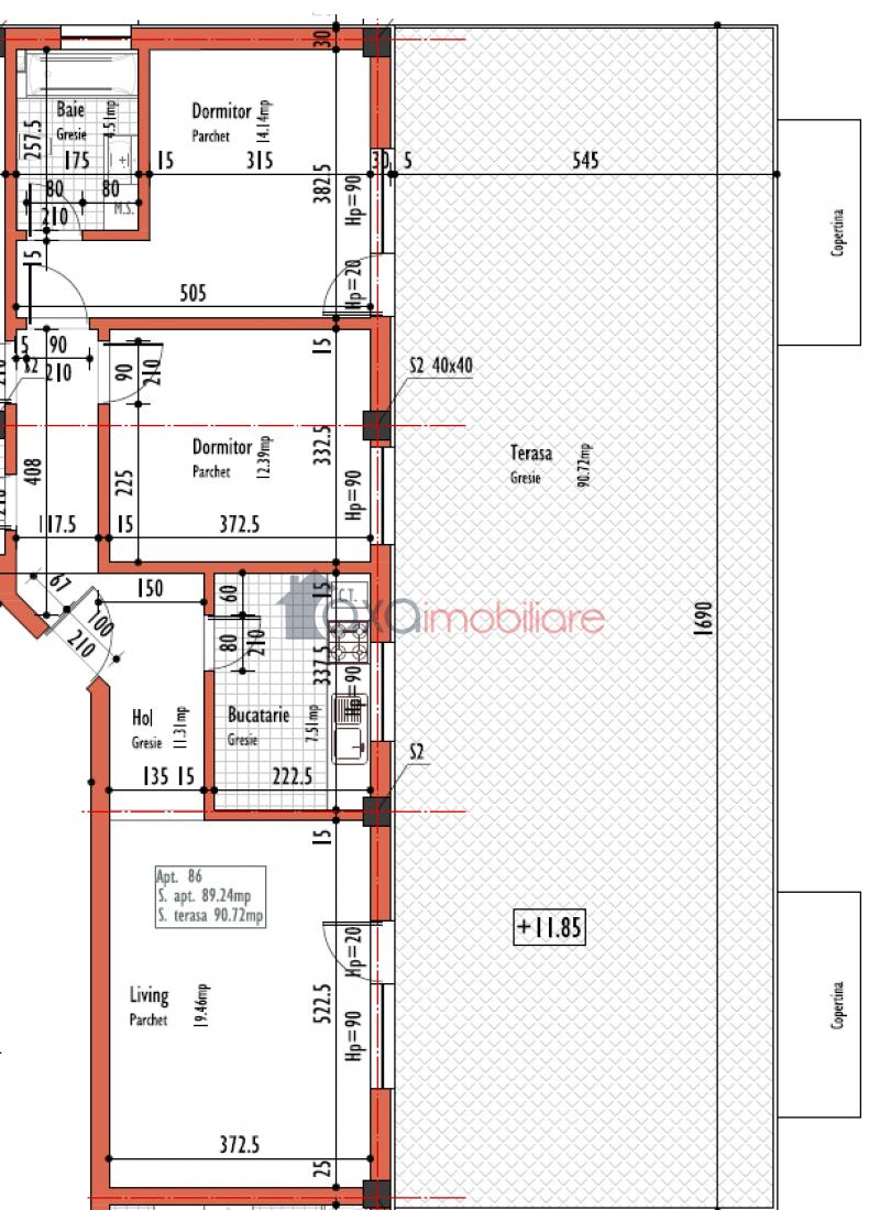 Apartament 3 camere de vanzare in Cluj-Napoca, cartier Dambul Rotund