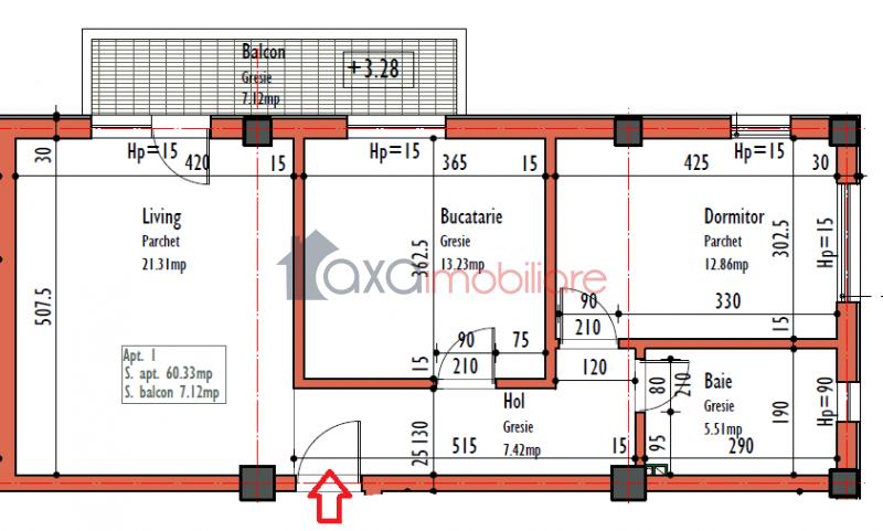 Apartament 2 camere de vanzare in Cluj-Napoca, cartier Marasti