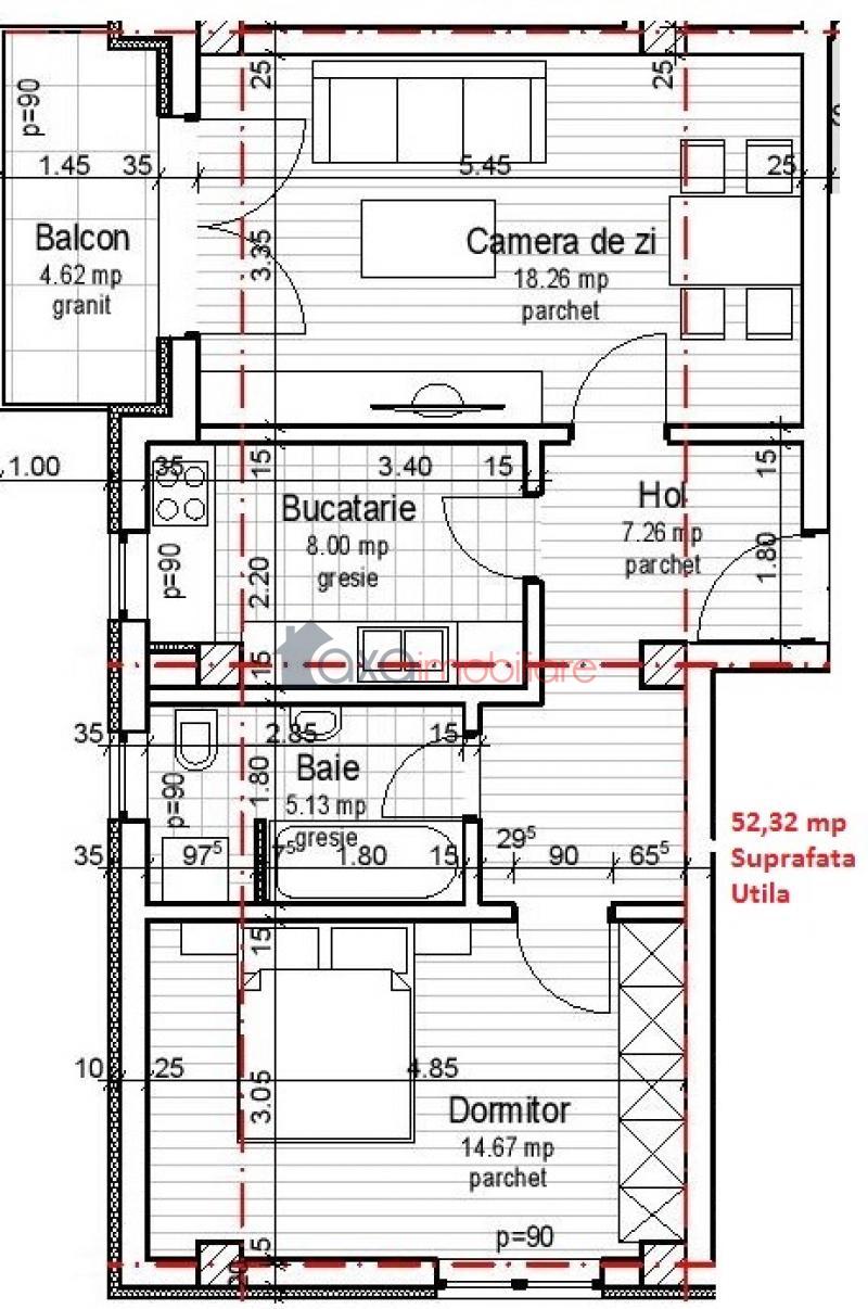 Apartament 2 camere de vanzare in Cluj-Napoca, cartier Marasti