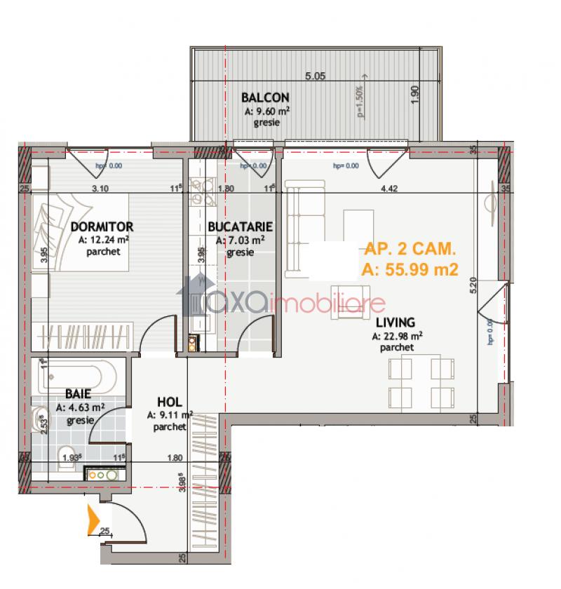 Apartament 2 camere de vanzare in Cluj-Napoca, cartier Gheorgheni