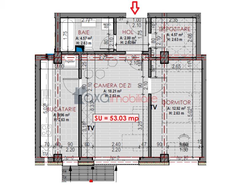 Apartament 2 camere de vanzare in Floresti